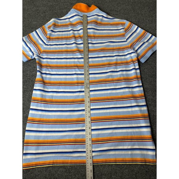 VTG Tommy Hilfiger Extra-Long Polo Shirt Men XL TALL Striped Short Sleeve Preppy - Picture 9 of 14